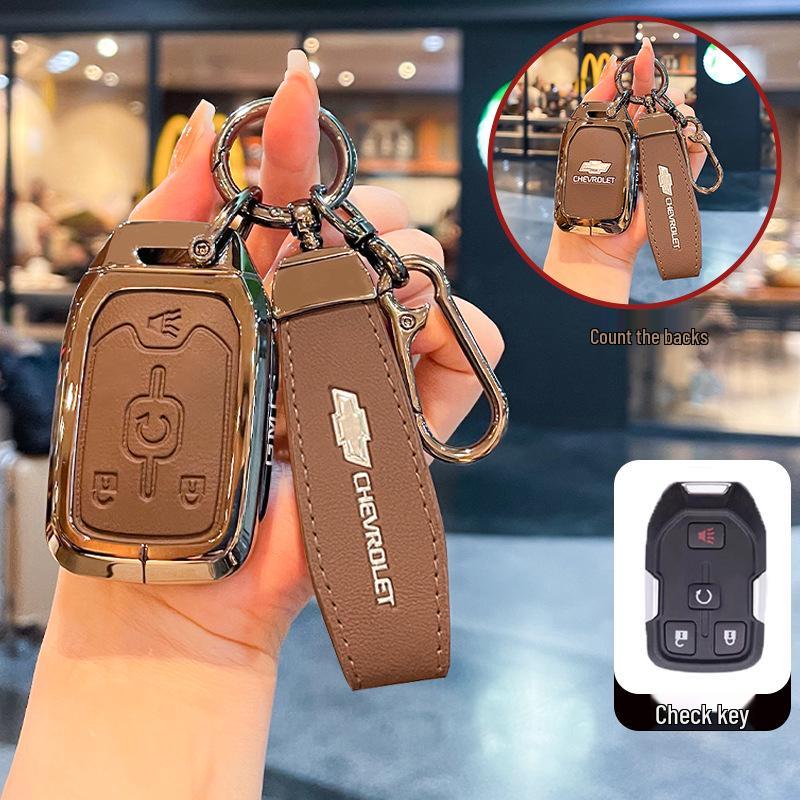 Чехол для ключей Chevrolet K5 Trax Cruze - Звезда Milesuo Металлическая пряжка Оболочка с полным покрытием