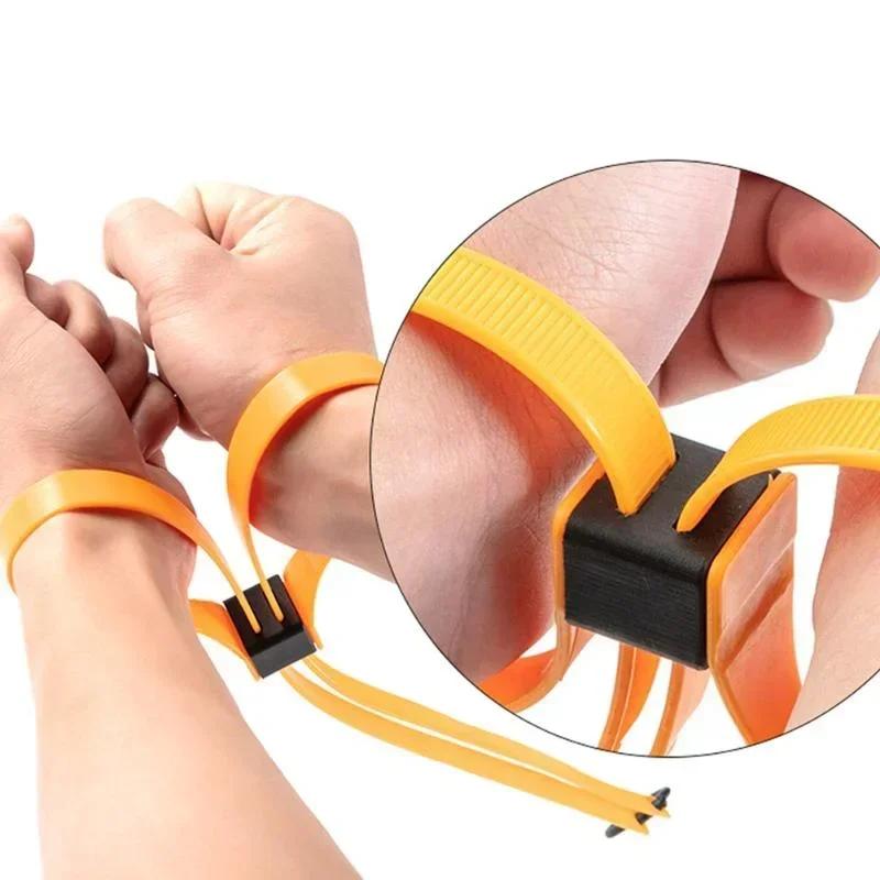 1piece New Outdoor Double Ring Tactical Restraint Belt Portable Multi-function Folding Binding Supplies CS Equipment Accessories