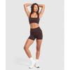 Gymshark Corset Seamless Shorts Heritage Brown B1b1j Ncnz
