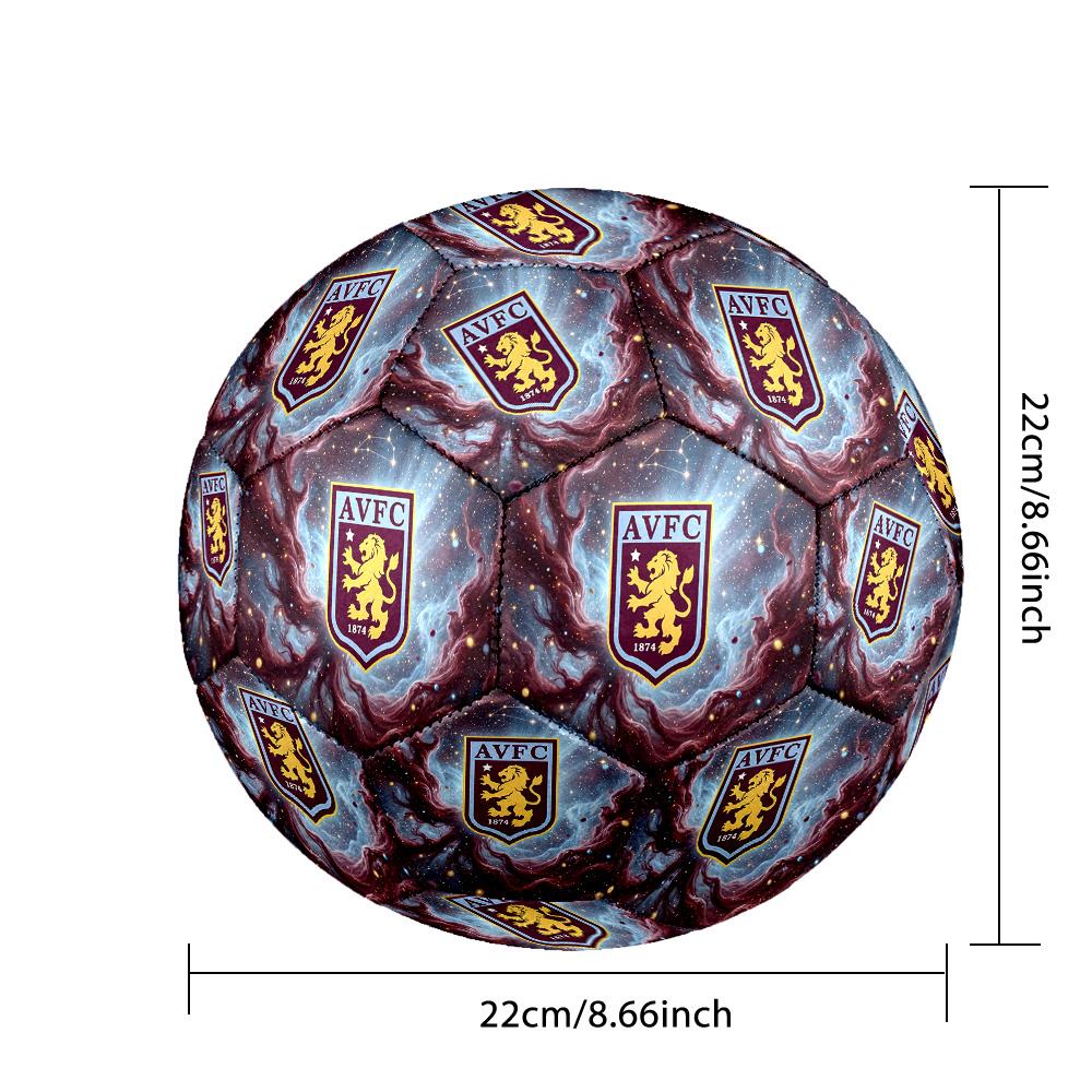 Футбольный мяч Aston Villa, размер 5, с принтом, противоскользящий, для взрослых, сувенир для футбольных фанатов