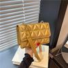 Популярная простая сумка женская осенняя цепочка на плечо маленькая квадратная сумка модная повседневная трендовая сумка-мессенджер