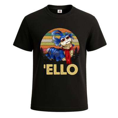 Червь-лабиринт 'Ello Винтажная Графика Новинка Вечеринка Мужская Футболка Топ