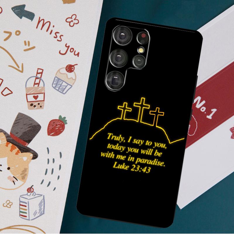 Вера христианский религиозный Иисус чехол для Samsung Galaxy S23 S20 FE S21 FE S22 Ultra Note 20 S8 S9 S10 Note 10 Plus задняя крышка