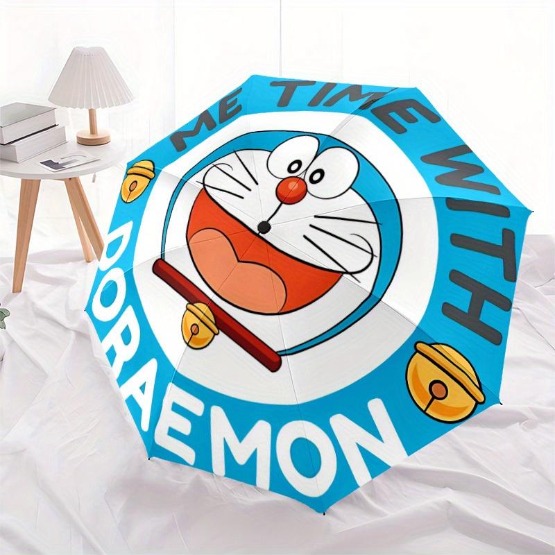 Автоматический складной зонт Doraemon Me Time с прочным железным каркасом, портативный компактный дорожный зонт для всесезонного использования, вечеринок 0807055