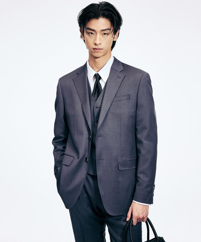Tngt Classic Wool Suit Jacket (Charcoal Gray) Tnja6E101Cg