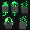 1PC Children's Switch Stickers Luminous Light Stickers Kid Room Decor Fairy Stars Cats PVC Stickers