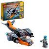 LEGO Creator Кибер-дрон 31111 – Набор строительных блоков – Самолет – 6+ лет – Серый/Черный/Оранжевый