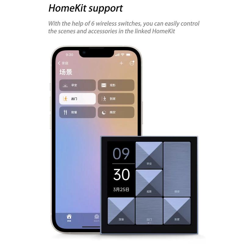Xiaomi Aqara Zigbee Smart Switch S1E Touch Control Remote for Homekit Aqara APP