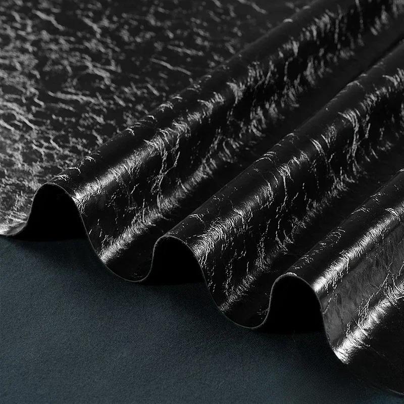 Oil Leather Pu Leather Mirror 100x138cm Fabric Waterproof Leather Diy Jacket Leggings Tights Dress Clothing Designer Fabric