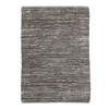 Living Room Rug In Taupe Braided Leather 160x230