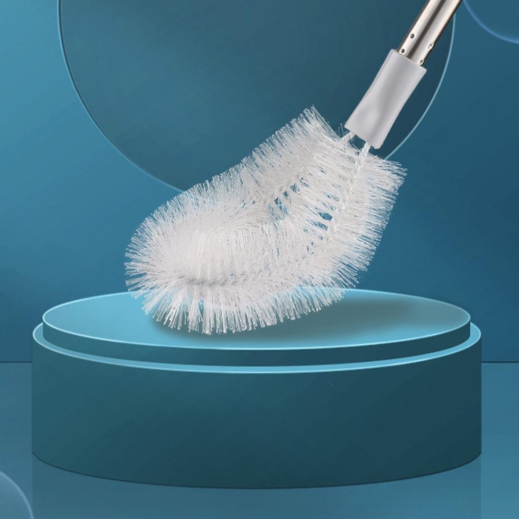 Bottle Brush Long Stainless Steel Handle Bendable Head Water Bucket Cleaning Brush for Household