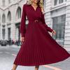 Spring and Autumn Women's Clothing High-end Solid Color Dress