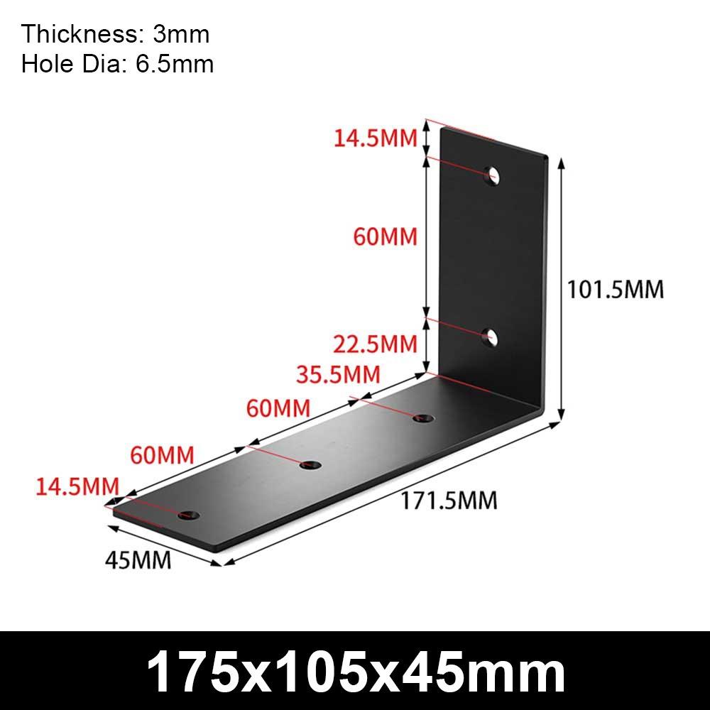 1Pcs Stainless Steel Angle Bracket 90 Degree Mending Plate Durable Corner Stand  Furniture Hardware