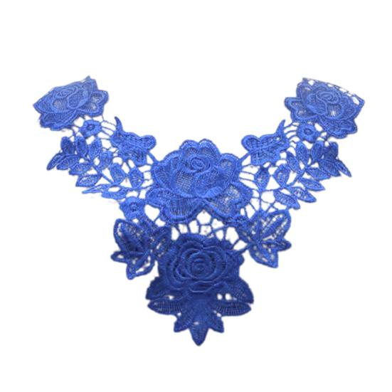 Embroidered Lace Collar for Women Trim Embroidered Applique Neckline Hollow Out Lace Collar