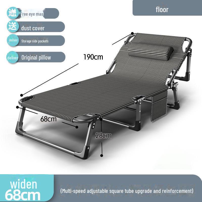 Портативная складная кровать-реклайнер для офиса, дома или пляжа — идеально подходит для сна и перерывов