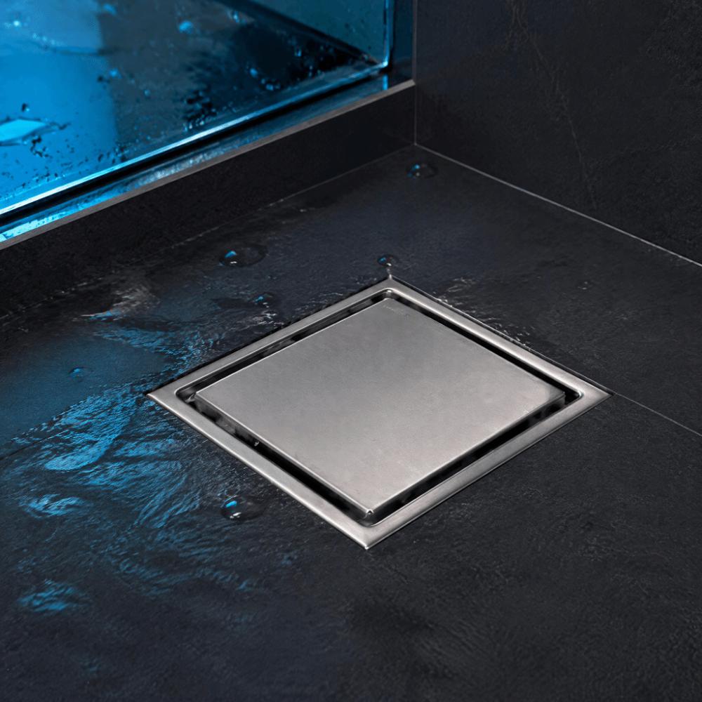 304 Stainless Steel Floor Drain Removable Grate Tile Insert Drain Shower Drain  Tile Floor