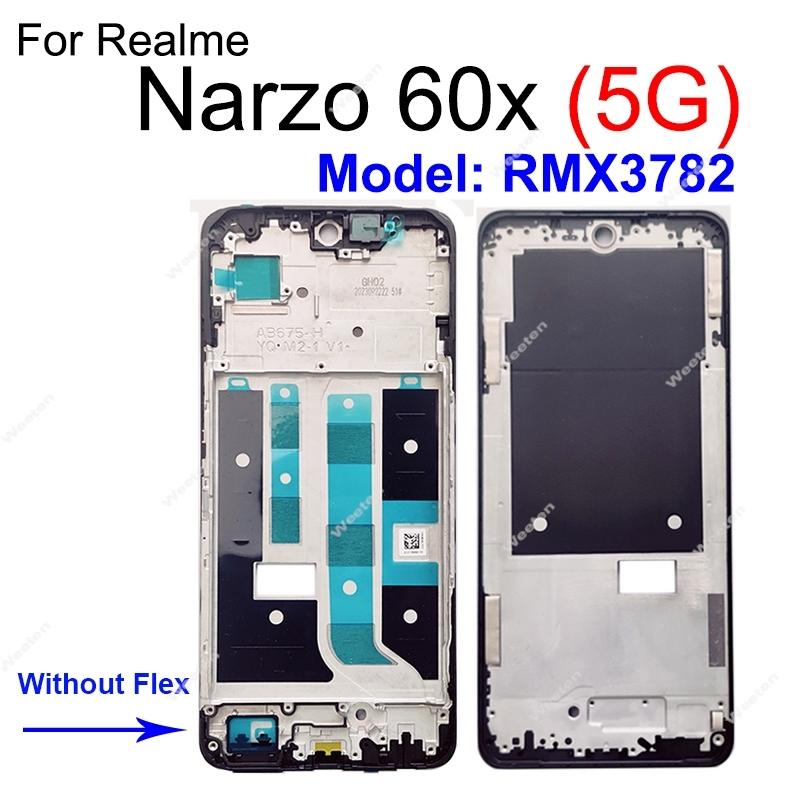 Для Realme Narzo 50 50A 50i Pro Prime 60 60X 70X 70 Pro 4G 5G Корпус LCD Рамка LCD Держатель Запчасти для ремонта