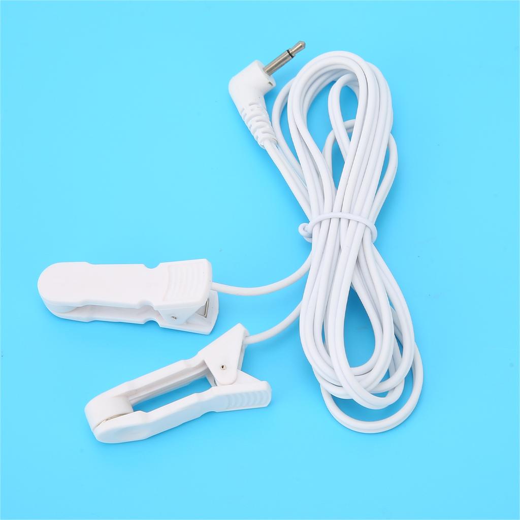2,5 мм портативный зажим для ушей, электродный провод, соединительный кабель, аксессуар для цифрового массажного аппарата TENS