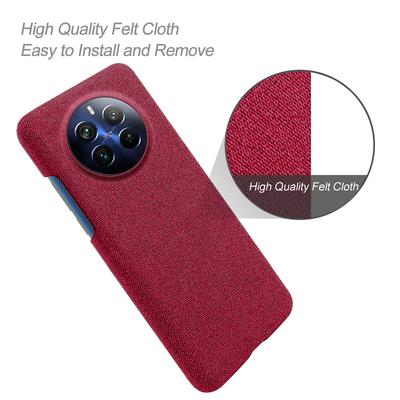 Чехол для Realme 12 Pro 5G/12 Pro+ 5G, устойчивый к царапинам, ПК+Ткань, Защита задней панели смартфона