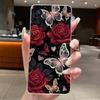 Casing For OPPO A96 CPH2333 Phone Case Soft Case New Design Aesthetic Luxury Fashion Butterfly Flowers Clear Silicone TPU Cover