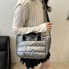 Трендовая модная женская сумка, новая хлопковая сумка большой вместимости на осень и зиму, простая наплечная сумка-тоут