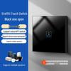 Умный выключатель-граффити Zhengshang C3: WiFi+РЧ, Голосовое управление, Стандарт ЕС, Совместимость с Alexa и Google.