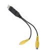 Адаптер USB на CVBS видеовыход HD Видео Простой в использовании Адаптер кабеля интерфейса USB на RCA для автомобиля