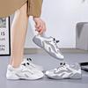 Весна 2024 Новые маленькие белые туфли для женщин с дышащей обувью для папы, кроссовки для отдыха и спорта, кроссовки для бега D0068