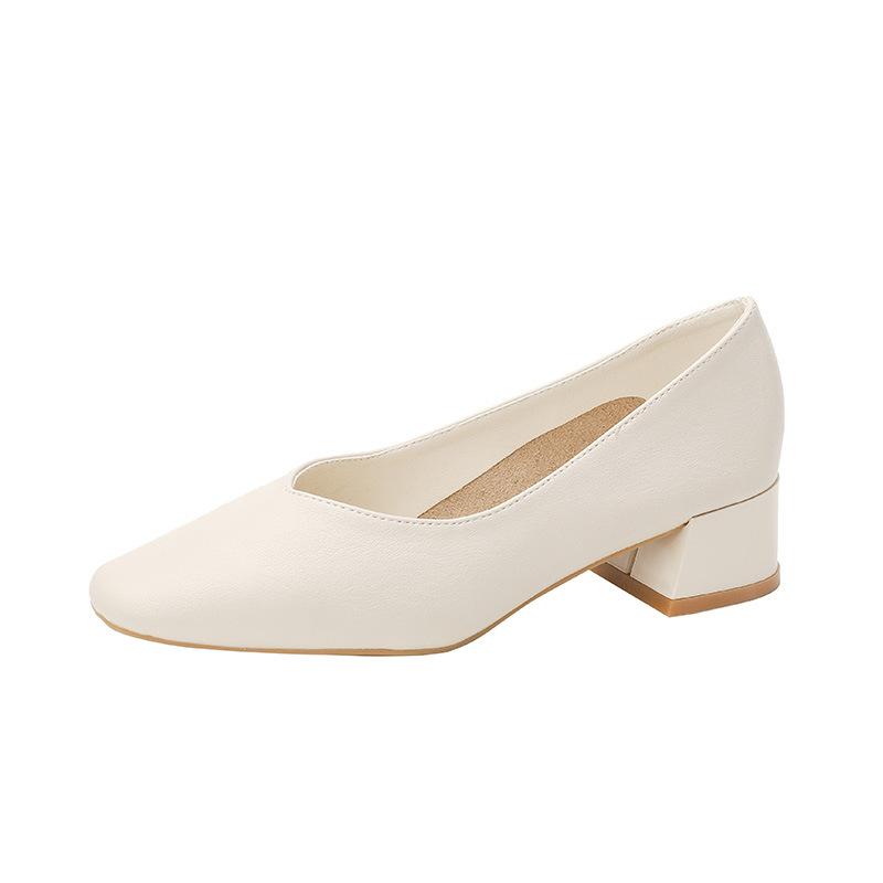 Модная женская элегантная летняя французская обувь Мэри Джейн с квадратным носком и высоким каблуком, женская ретро-повседневная обувь на низком каблуке с мягкой подошвой