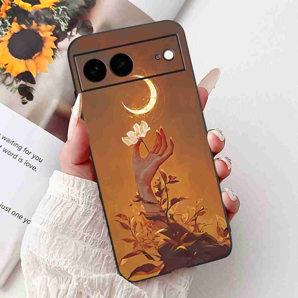 Для Google Pixel 7 GVU6C Чехол Милый Мультяшный Животное Кролик ТПУ Черная Крышка Для Google Pixel 7Pro 7pro GP4BC Защитные Чехлы Coque
