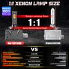 Светодиодные фары Dualvision D1S D3S HID CANBUS D2S D4S D4R D1R D2R D3R Turbo LED 90000Лм Чип CSP 6000K Белый 70Вт 90Вт Plug&Play 2 шт.