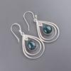 Natural Moss Agate Gemstone 925 Sterling Silver Handmade Designer Earrings 2.00" EE-34-31