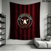 FC Midtjylland logo Wall Hanging Printed Fabric Blanket Decorative Tapestries for Bedroom Living Room Home Decor