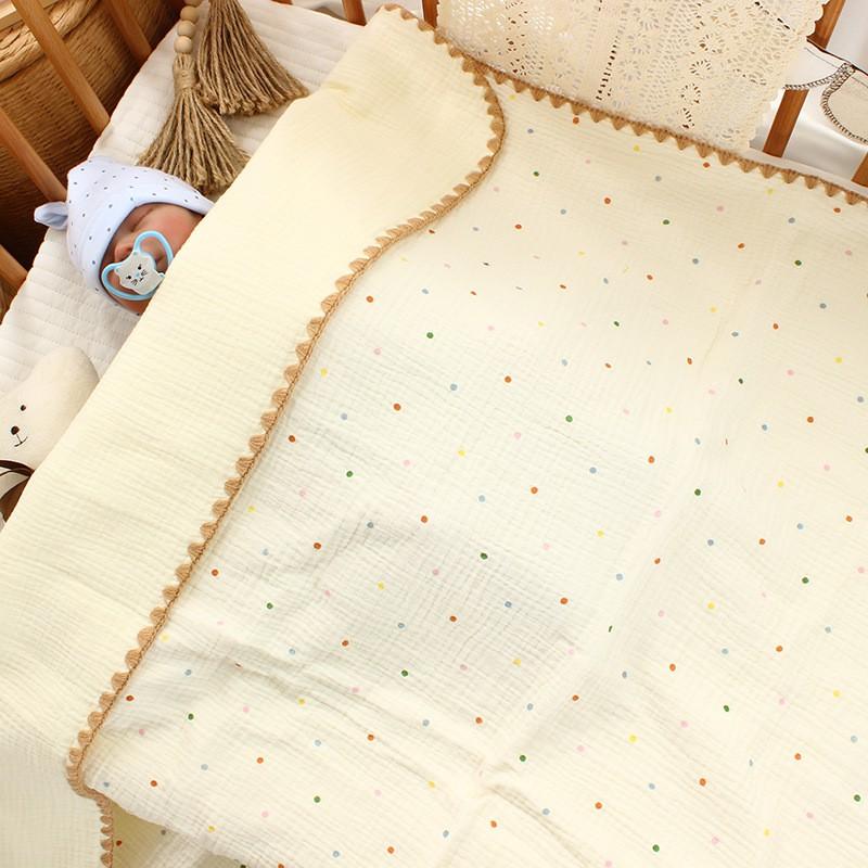 4-Layer Soft Cotton Muslin Blanket Baby Toddler Lightweight Air Conditioner Cover Bath Towel
