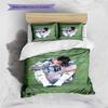 Argentina Football Star Grass Field Portrait Print 3 Pieces Duvet Cover Set National Soccer Bedding Bedroom Decor Without Pillow Core Comforter