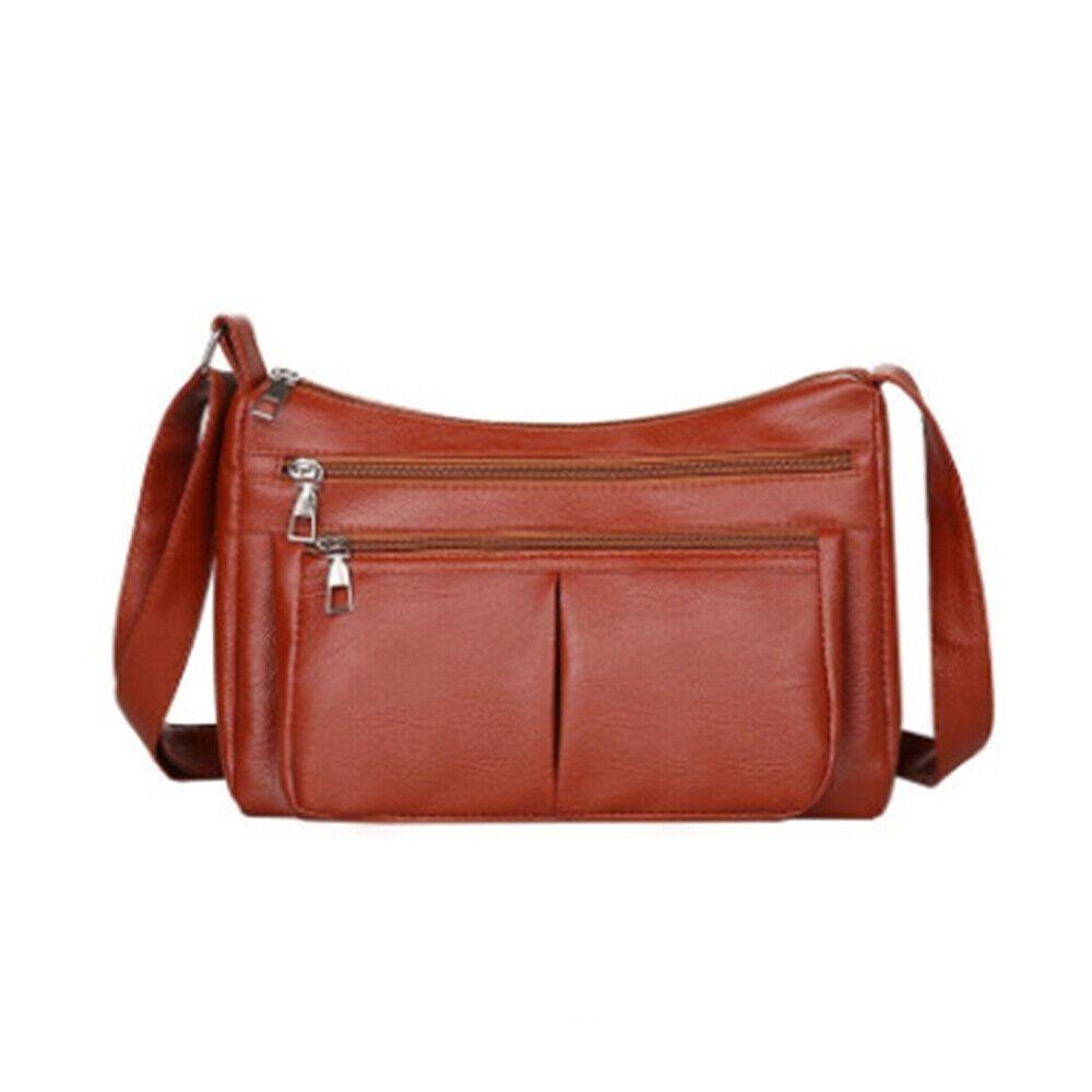 Casual Faux Leathe Womens Shoulder Bags Water Resistant 4 Color Messenger Bag Handbag Womens
