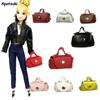 8pcs/lot 1/6 Doll Accessories For Barbie Doll Lady Leather Bag Purse Doll Handbag for Barbie BJD Doll Dollhouse Kids Toy