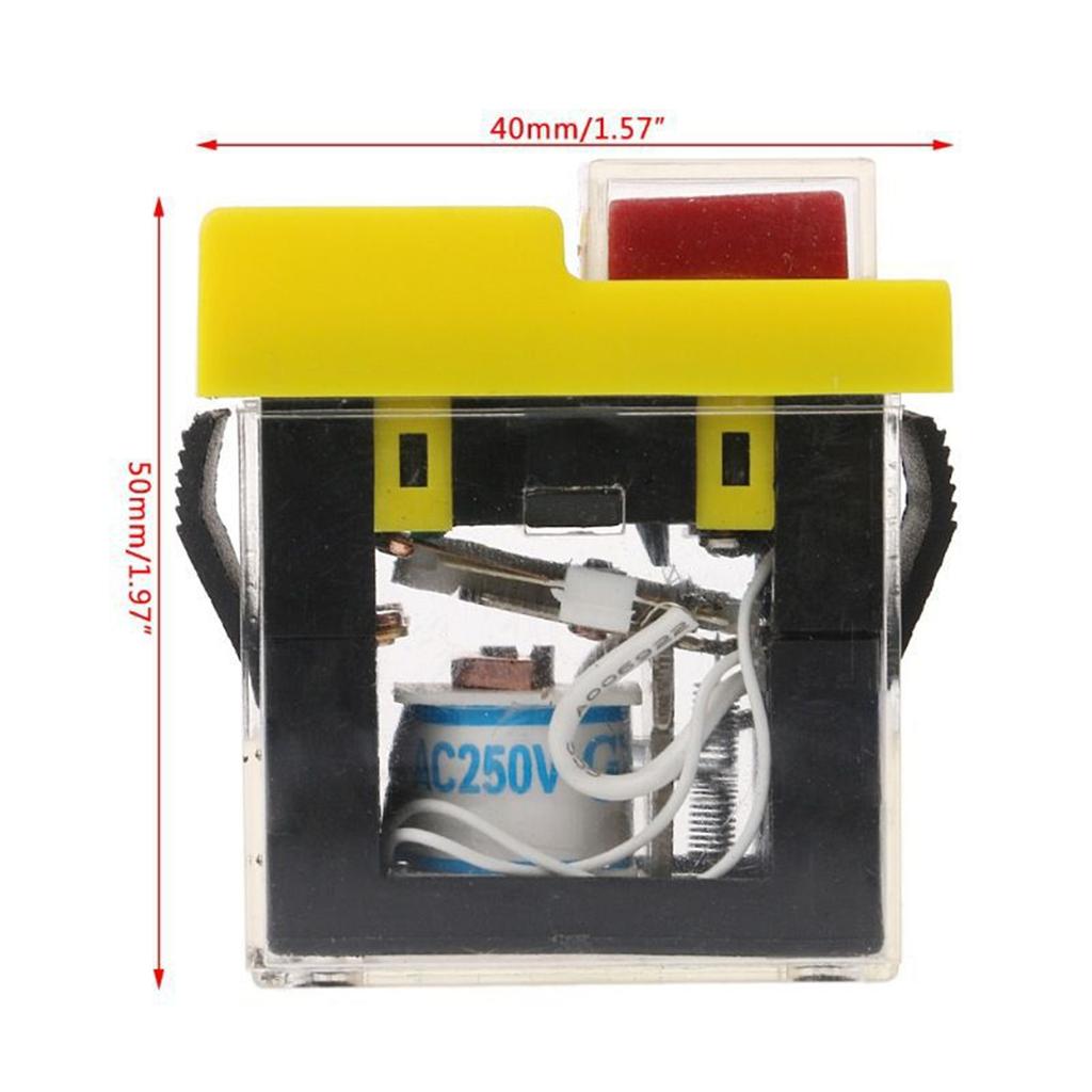250V Electromagnetic Switch Waterproof Magnetic Start Button Power-Off Protection Self-Locking Switch for KJD6 5E4