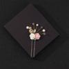 Headwear Bride Ceramics Ancient Style Crystal Accessories Headdress White Girls Hairpin Hairpin