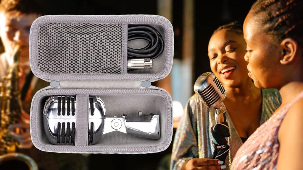 Aenllosi Совместимый с чехлом для хранения динамический микрофон SHURE Super Series II 55/55SH (Только случай)