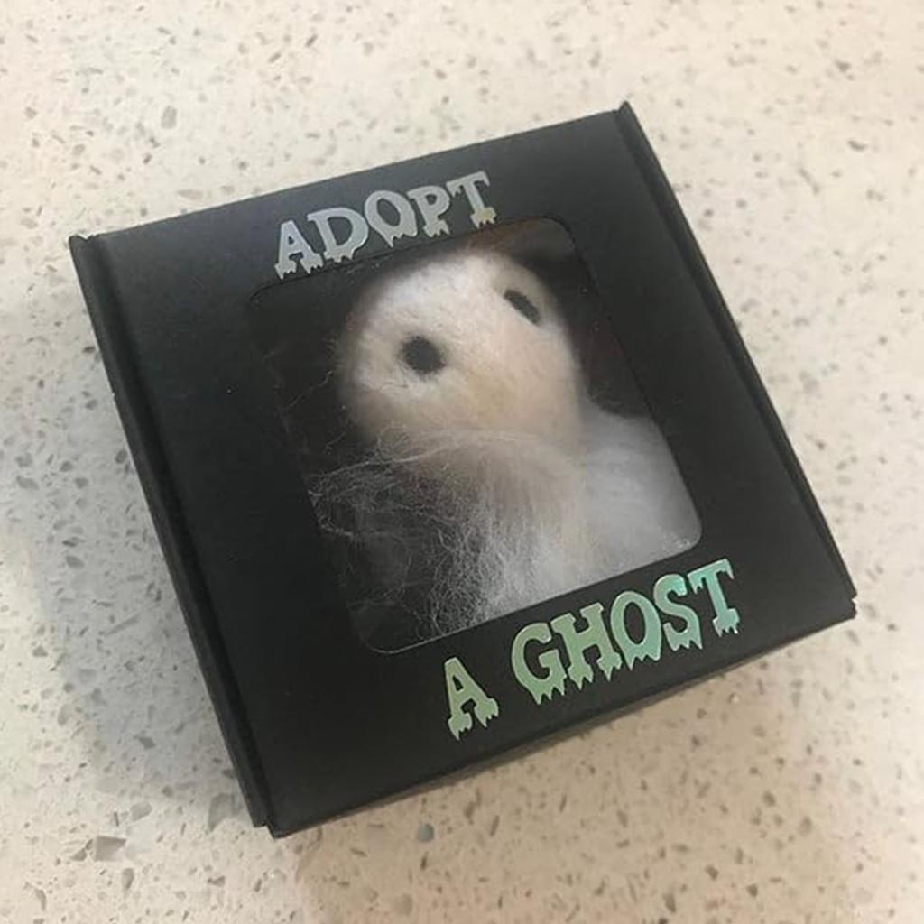 Приюти Призрака Подарочная Коробка на Хэллоуин Жуткий Набор для Усыновления Питомца со Свидетельством с Кладбища для Детей Взрослых Декор для Вечеринки