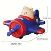 Нажми и Поезжай Игрушки-самолеты для малышей 1-3 лет Разноцветные самолеты с пилотами-животными и движущимся пропеллером, Рождественские подарки на день рождения, Игрушечный самолет