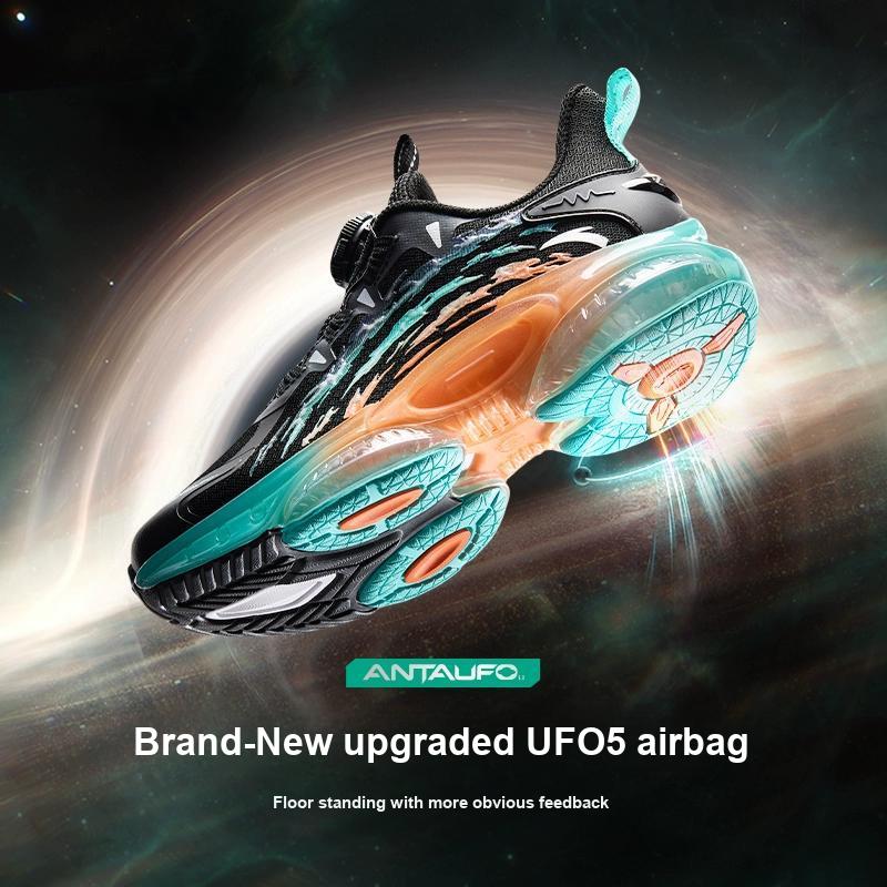 Anta Детские кроссовки UFO 5.0 легкие мягкие пружинящие кроссовки с технологией физического теста, нескользящие, амортизирующие, с низким верхом, детские кроссовки A12435588-3