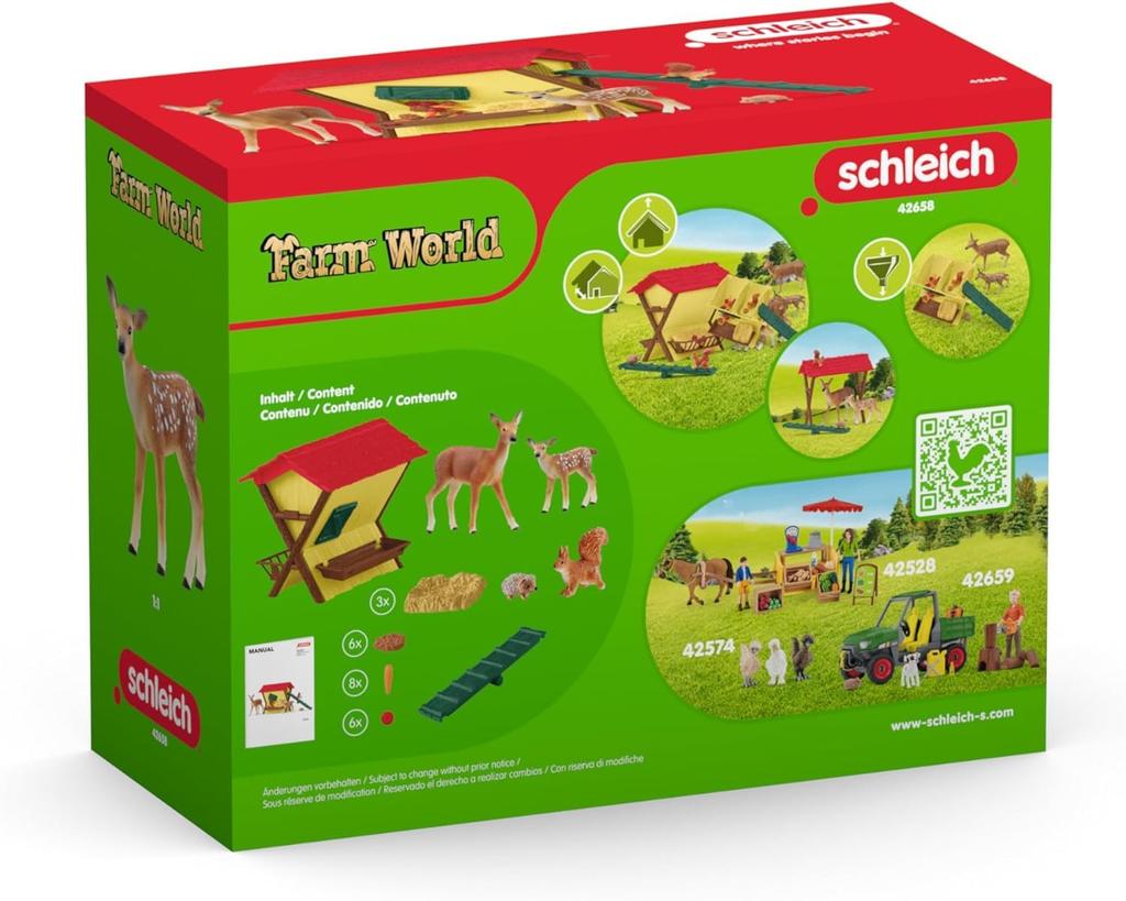 Schleich Farm World Лесная кормушка для животных 42658