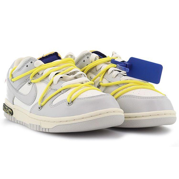 Off-White x Nike Dunk Low Лот 27 из 50 Унисекс Кроссовки Парусный Нейтрально-серый DM1602-120