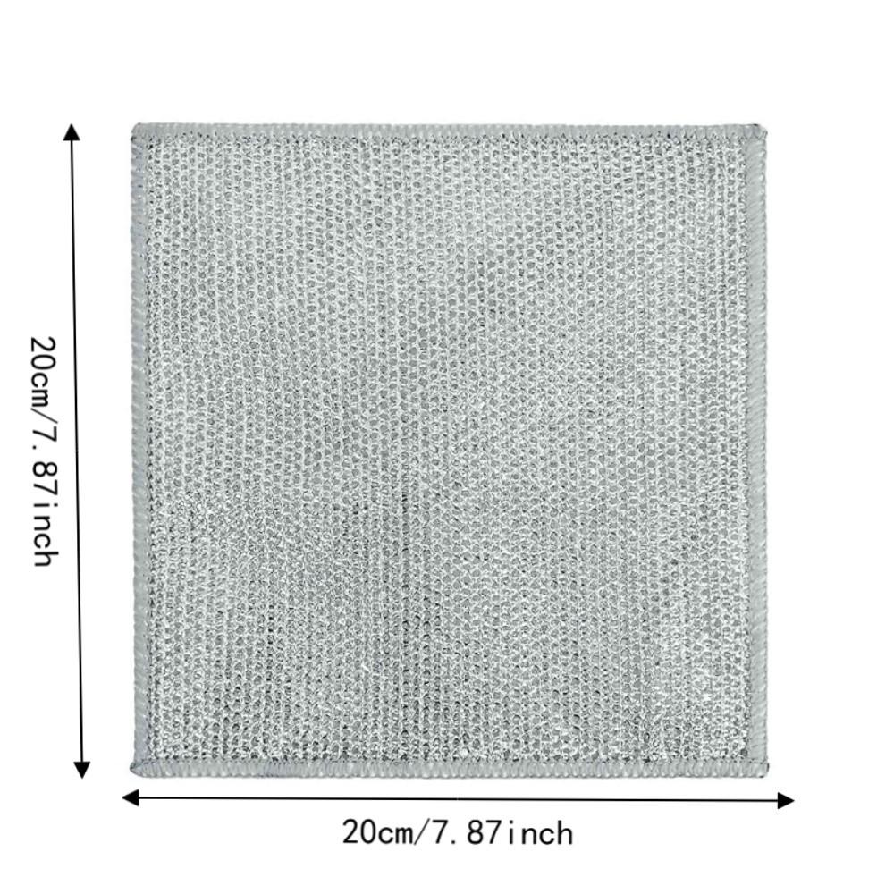 10pcs Wet And Dry Use Dishwashing Cloth Nonstick Scrubbing Pads Multifunctional Dishcloths Home