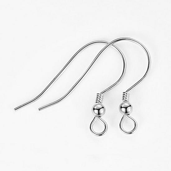 Gold-Plated S925 Sterling Silver U-Shaped Earrings with Bead Ear Hooks