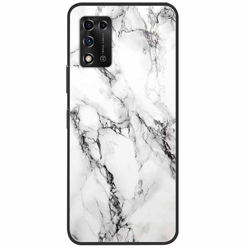 For ZTE Libero 5G II Case Marble Soft Silicone Protective Back Covers for ZTE Libero 5G III A202ZT 2022 5GIII Flower Coque TPU