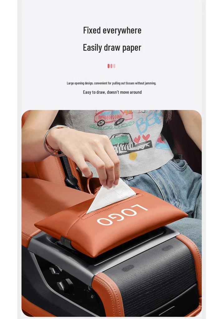 Trumpchi S7 Car Armrest Tissue Box Storage for Interior Decoration