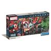 Panorama Puzzle 1000 Pieces - CLEMENTONI - MARVEL - Poster Included - Multicolor - For Adults